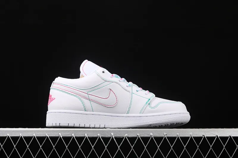 All categories Air Jordan Jordan series basketball shoes Air Jordan 1 Low Air Jordan 1 Low GS "Pink" AJ1 Joe 1 low top pink and white 554723-101